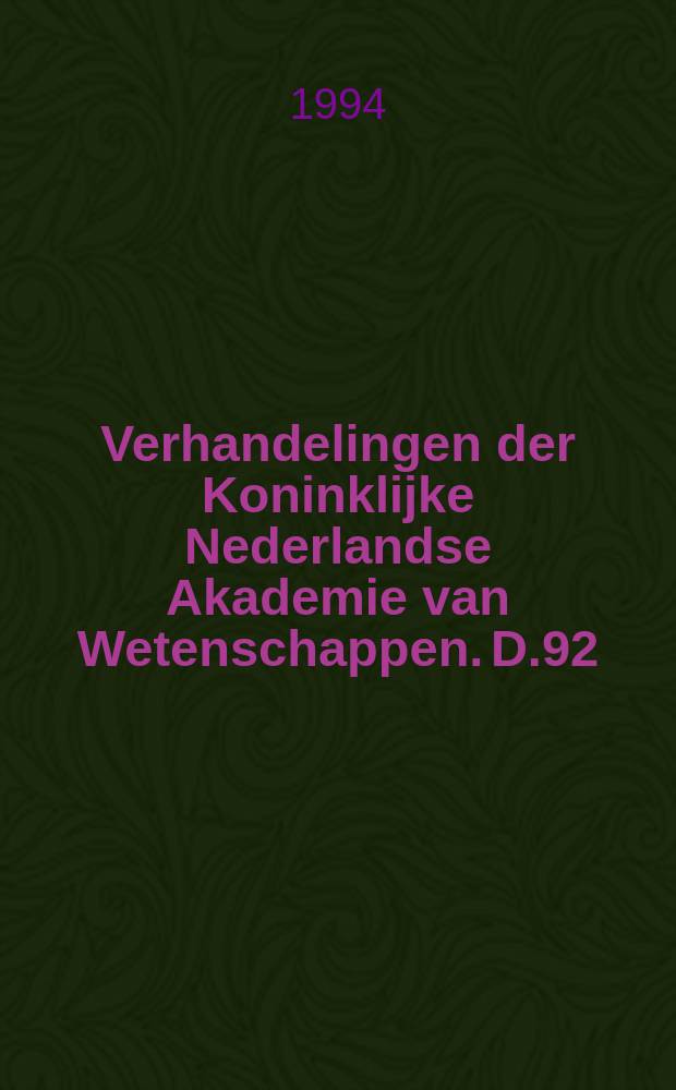 Verhandelingen der Koninklijke Nederlandse Akademie van Wetenschappen. D.92 : The Indo - Australian Agaoninae