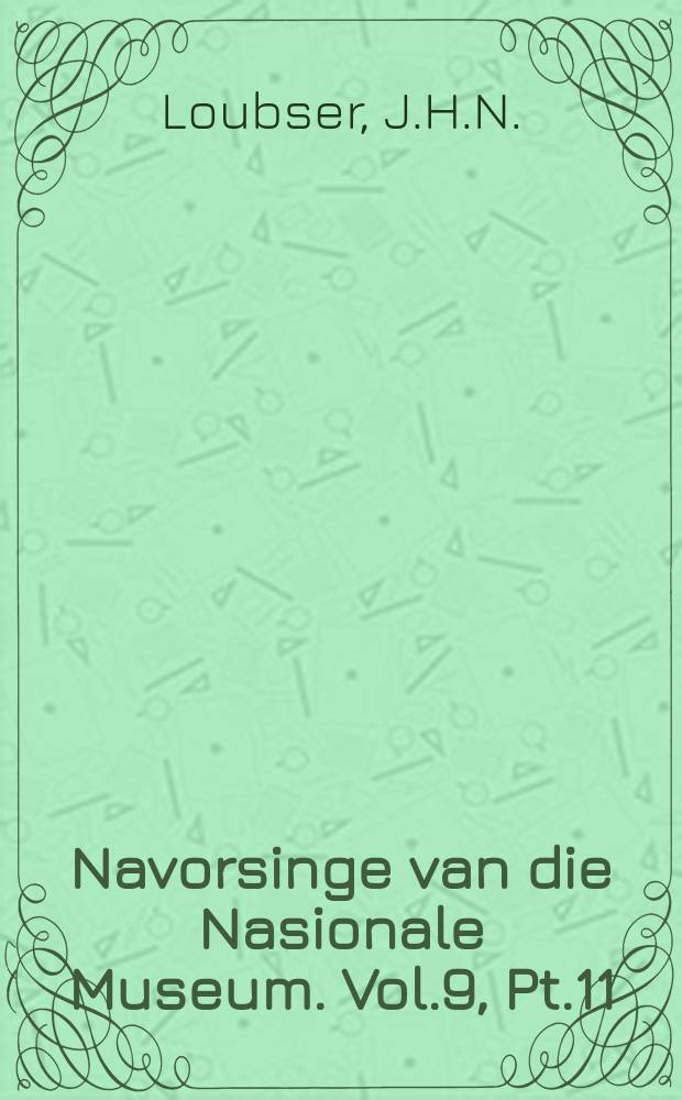 Navorsinge van die Nasionale Museum. Vol.9, Pt.11 : A guide to the rock paintings ...