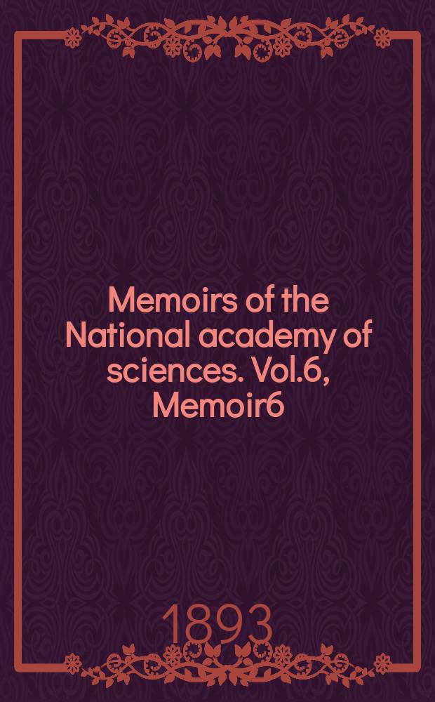 Memoirs of the National academy of sciences. Vol.6, Memoir6 : Families and subfamilies of fishes