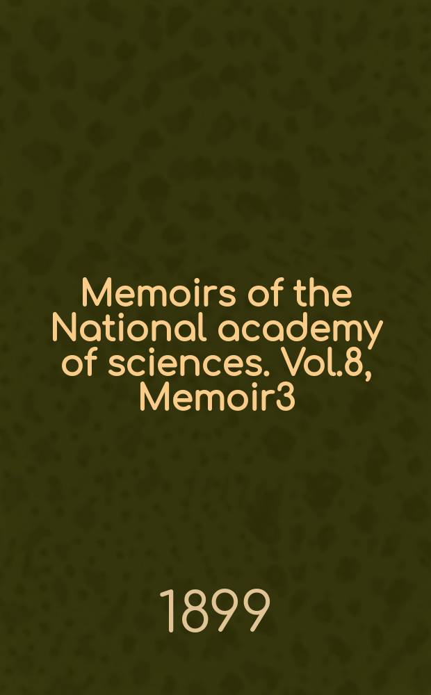 Memoirs of the National academy of sciences. Vol.8, Memoir3 : General perturbations of Minerva (93) by Jupiter including terms only of the first order with respect to the mass, together with a correction of elements