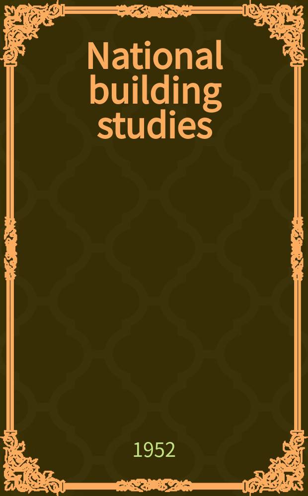 National building studies : Research paper. №15 : Reactions between aggregates and cement