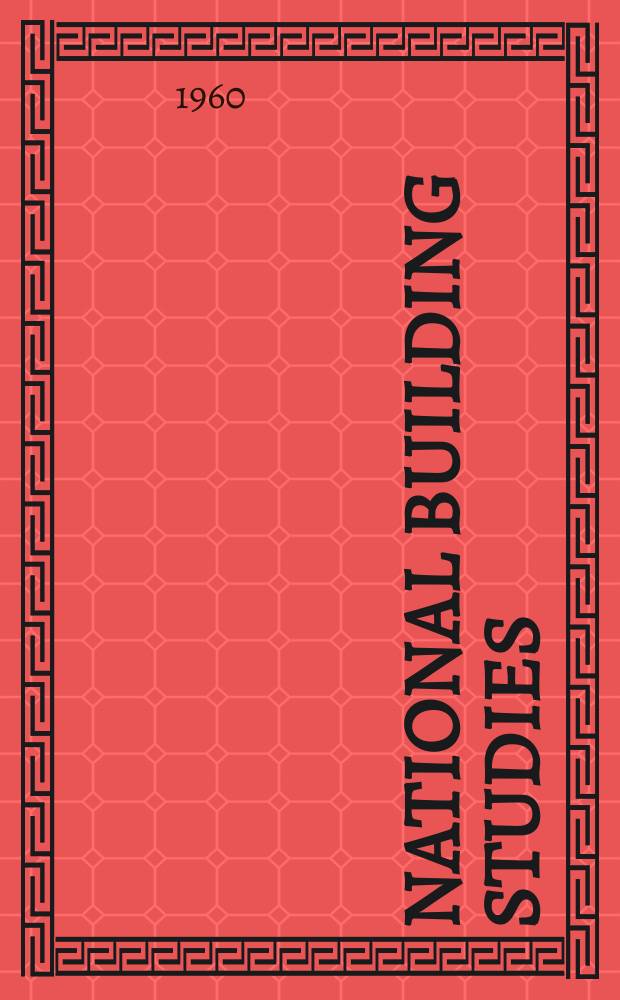 National building studies : Research paper. №31 : studies on bridge - deck systems