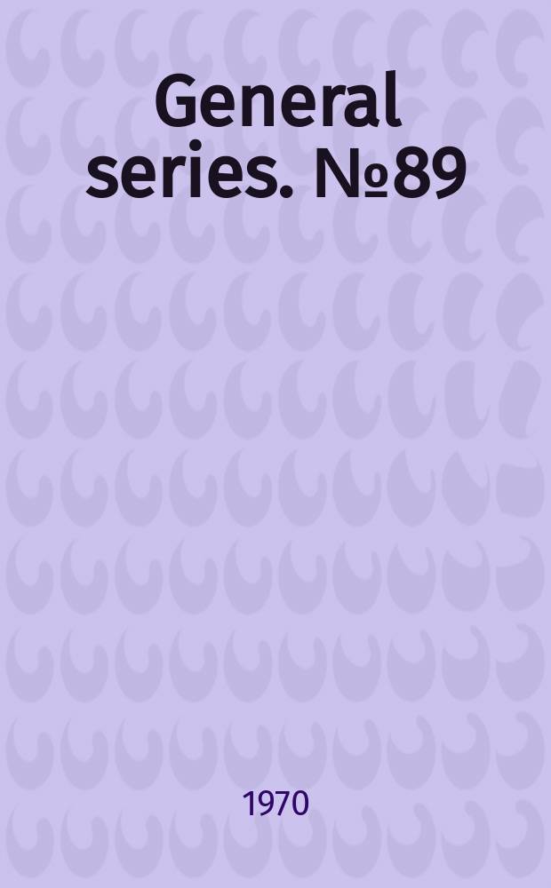 General series. №89 : The design of economic accounts
