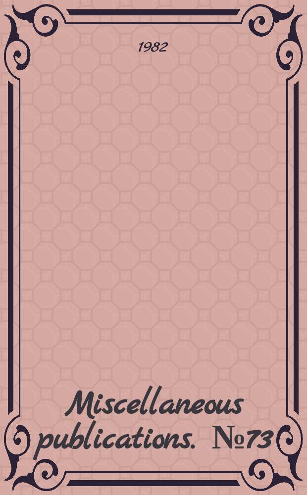 Miscellaneous publications. №73 : Type and figured specimens of fossil vertebrates in the collection of the University of Kansas Museum of natural history