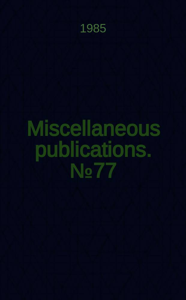Miscellaneous publications. №77 : Type and figured specimens of fossil vertebrates in the collection of the University of Kansas Museum of natural history