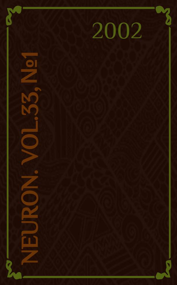 Neuron. Vol.33, №1