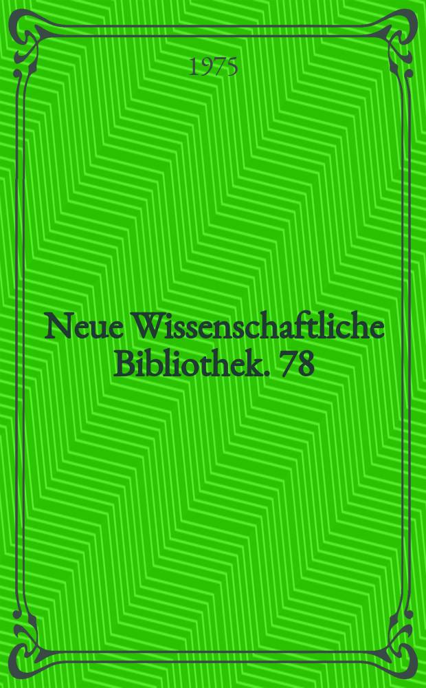 Neue Wissenschaftliche Bibliothek. 78 : Investitionstheorie