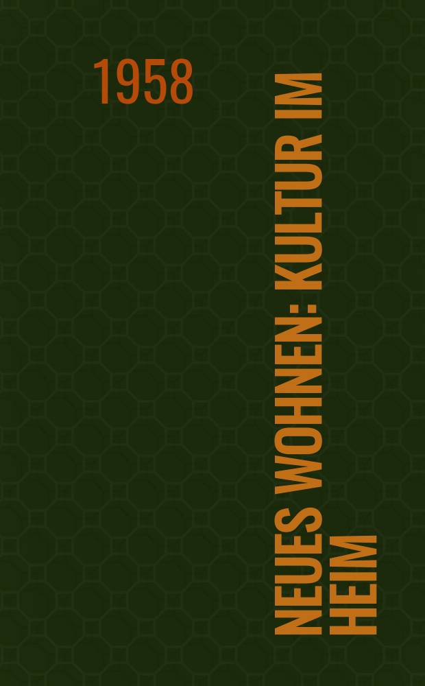 Neues Wohnen : Kultur im Heim