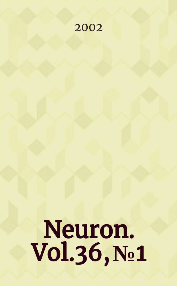Neuron. Vol.36, №1