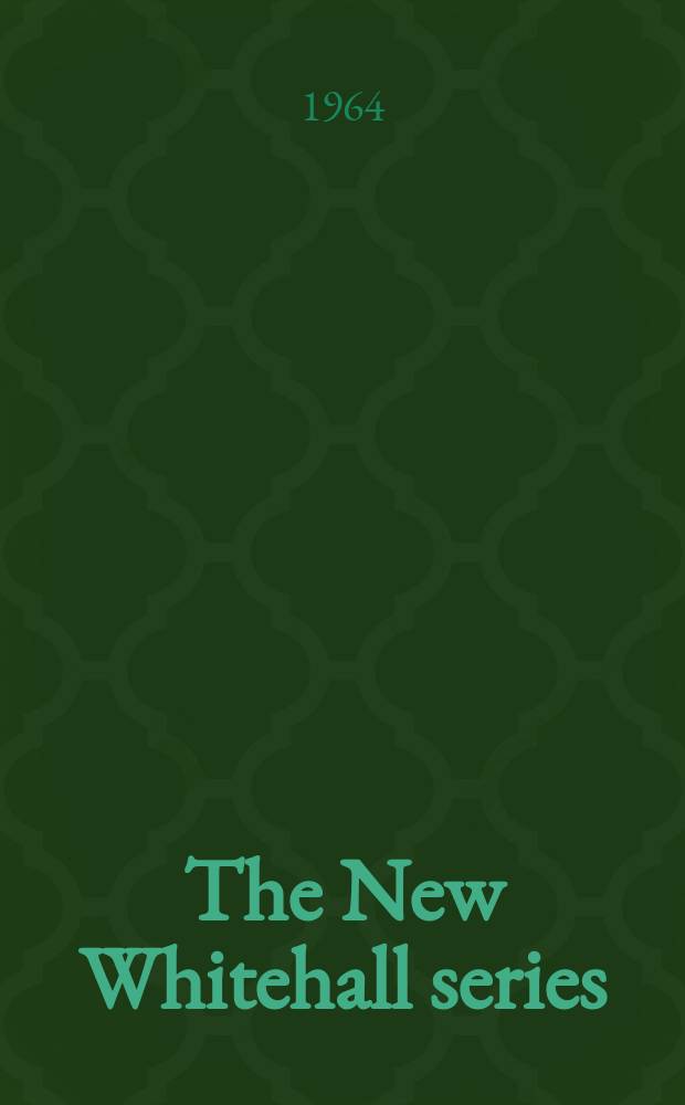 The New Whitehall series