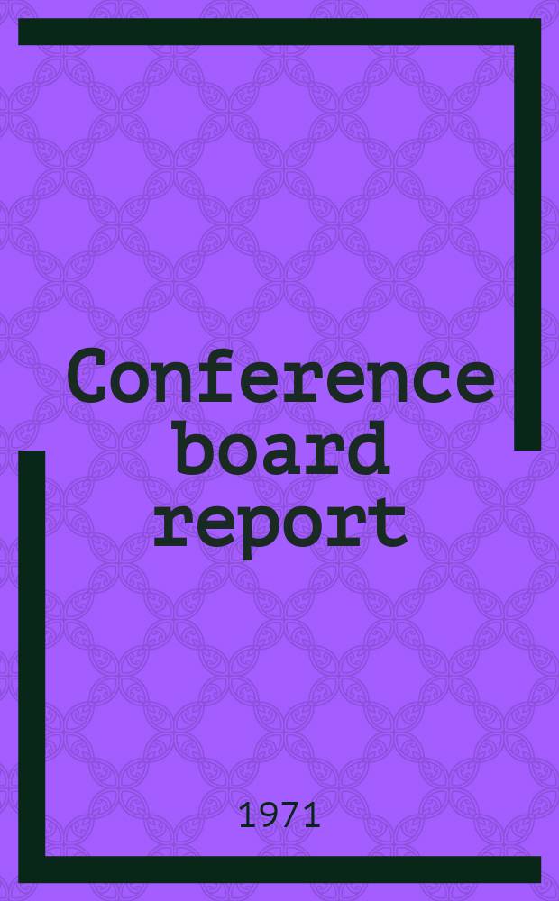 Conference board report