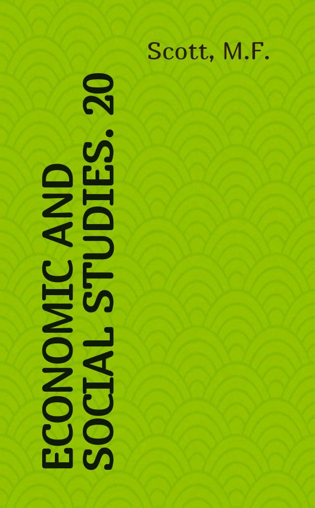 Economic and social studies. 20 : A study of United Kingdom imports