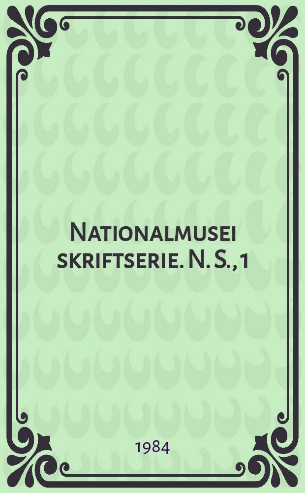 Nationalmusei skriftserie. N. S., 1 : Claude Lorrain