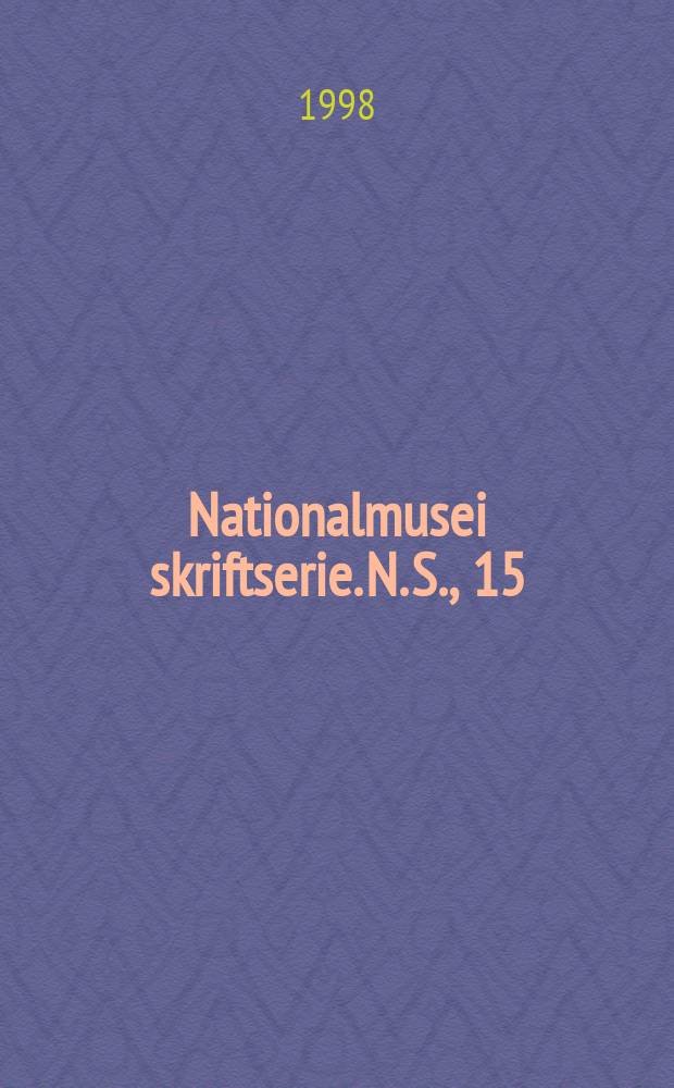 Nationalmusei skriftserie. N. S., 15 : Catherine II et Gustave III