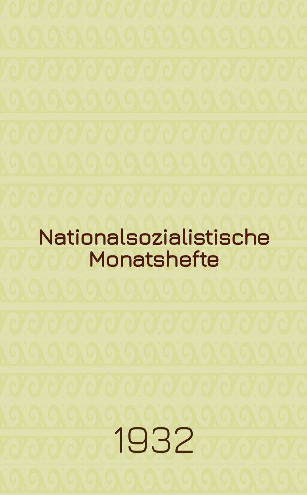 Nationalsozialistische Monatshefte : Wiss. Ztschr. der N.S.D.A.P. Jg.3 1932, H.27 : (Deutsche Vorgeschichte)