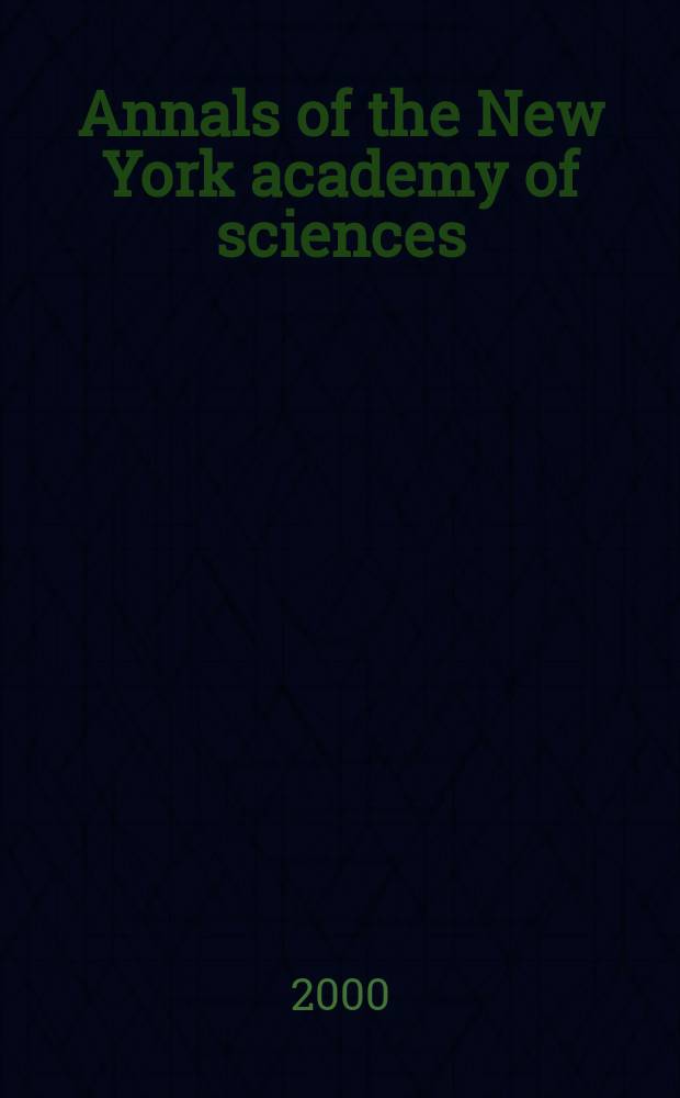 Annals of the New York academy of sciences : Late Lyceum of natural history. Vol.907 : Evolutionary perspectives on human reproductive behavior