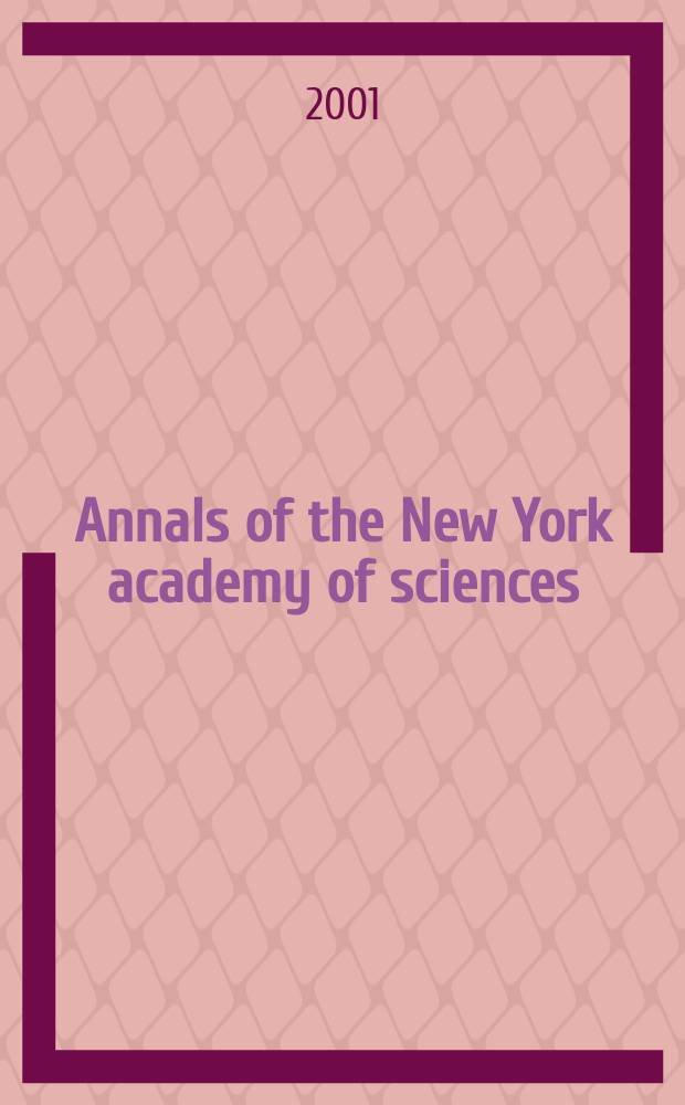 Annals of the New York academy of sciences : Late Lyceum of natural history. Vol.928 : Healthy aging for functional longevity