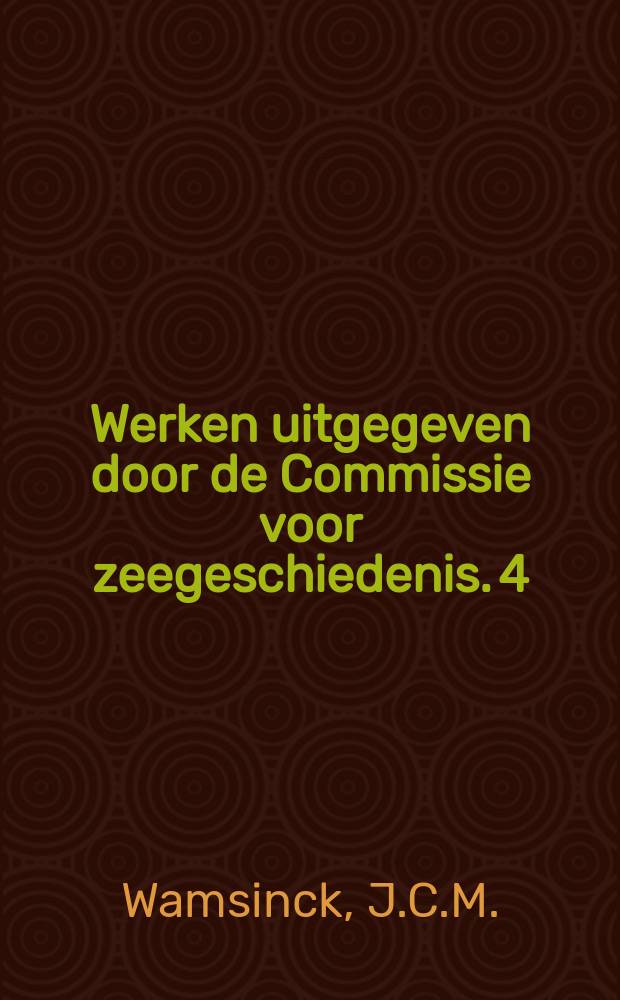 Werken uitgegeven door de Commissie voor zeegeschiedenis. 4 : Abraham Crijossen de ververring van Suriname en zijn aanslag op Virginiё in 1667