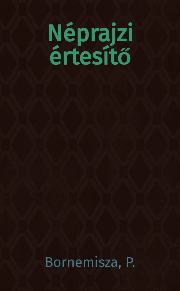 Néprajzi értesítő : Nemzeti múzeum, Néprajzi múzeum évkönyve. 62, 1980 : Descriptive catalogues of East African...