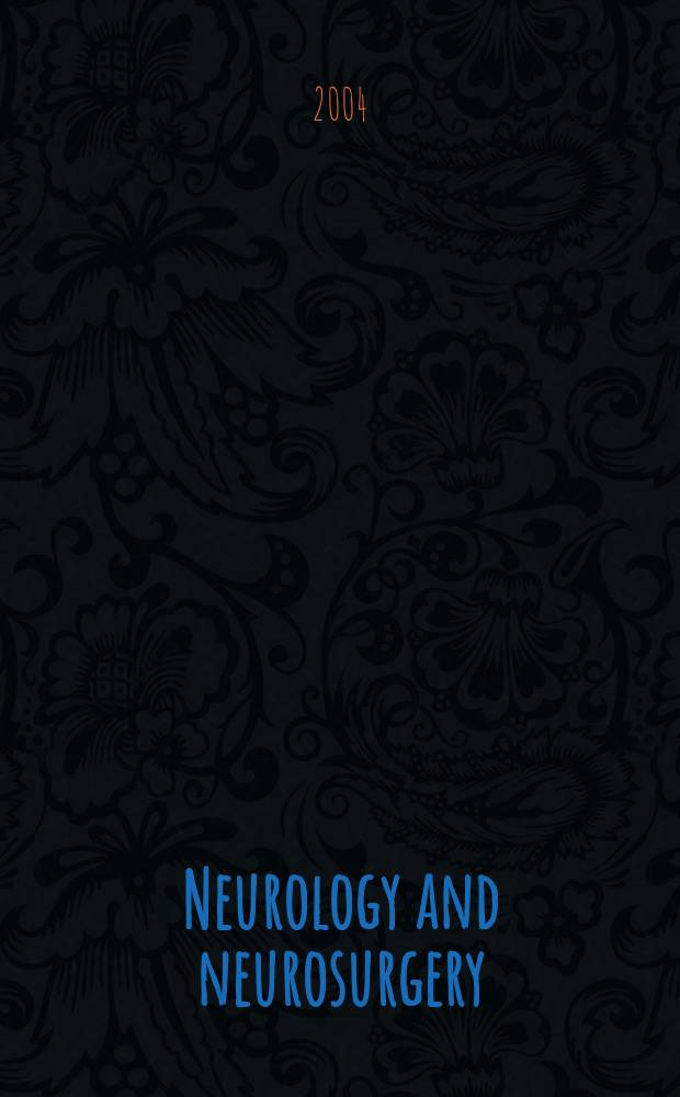 Neurology and neurosurgery : Section VIII A [of] Excerpta medica. Vol.141, №2
