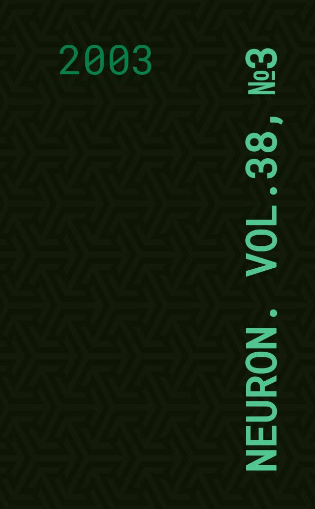 Neuron. Vol.38, №3