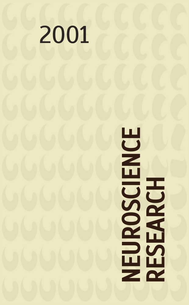 Neuroscience research : The offic. j. of the Japan neuroscience soc. Vol.39, №3