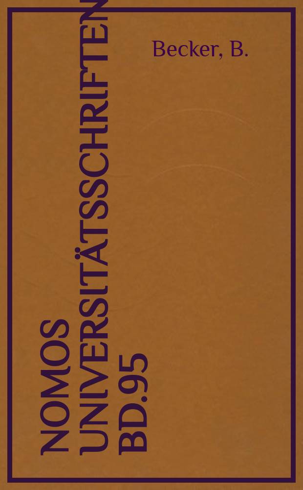 Nomos Universitätsschriften. Bd.95 : Mitgliederbeteiligung und innerparteiliche Demokratie ...