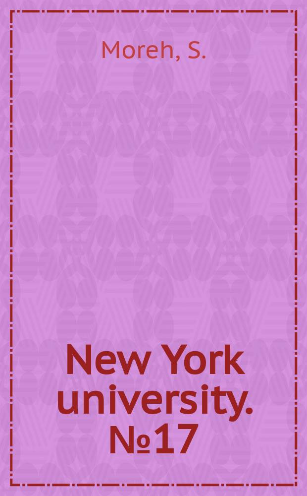 New York university. №17 : Live theatre and dramatic literature in the Medieval ...