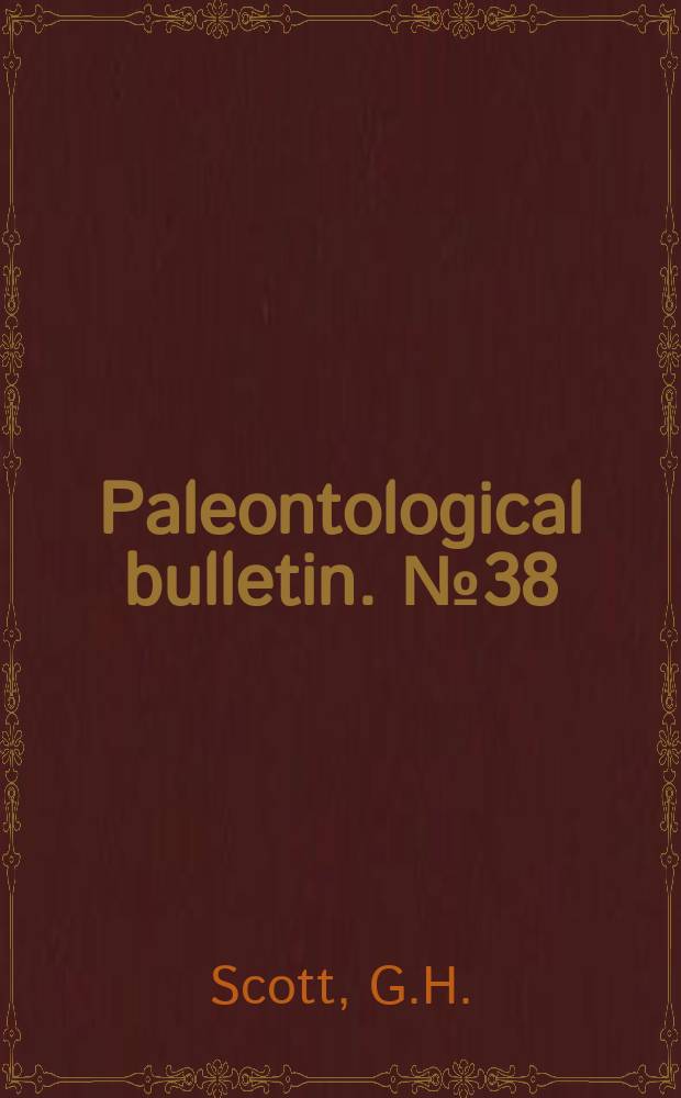 Paleontological bulletin. №38 : Utility of Haeuslerella Parr (Foraminifera) in New Zealand Middle Tertiary stratigraphy