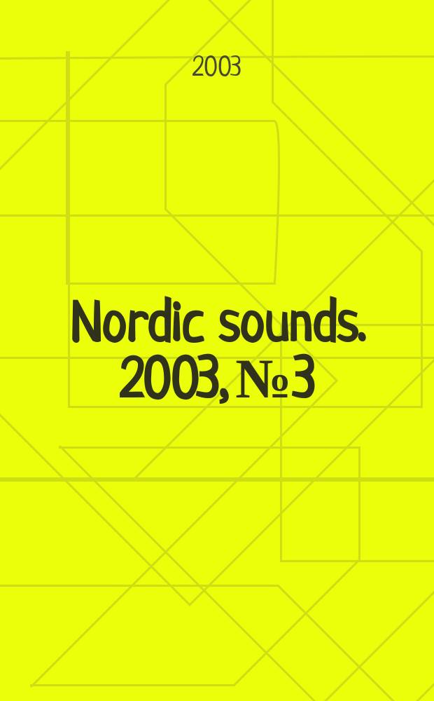Nordic sounds. 2003, №3