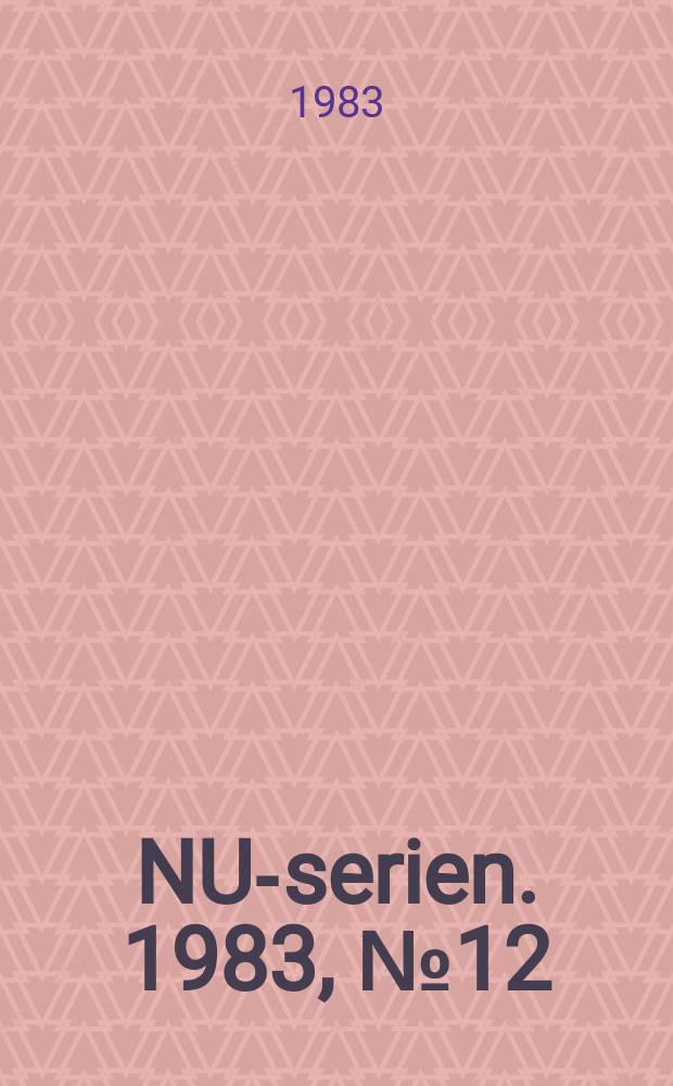 NU-serien. 1983, №12 : Nabolands TV i kabel