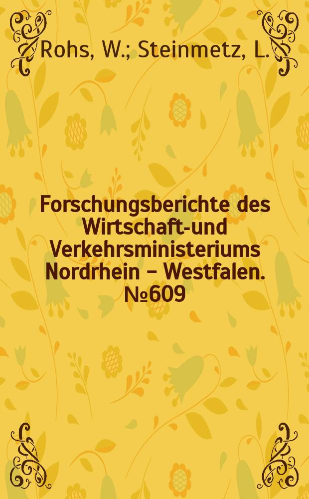 Forschungsberichte des Wirtschafts- und Verkehrsministeriums Nordrhein - Westfalen. №609 : Verteilung der Bastfasern im Verzugsfeldeiner Nadelstabstrecke