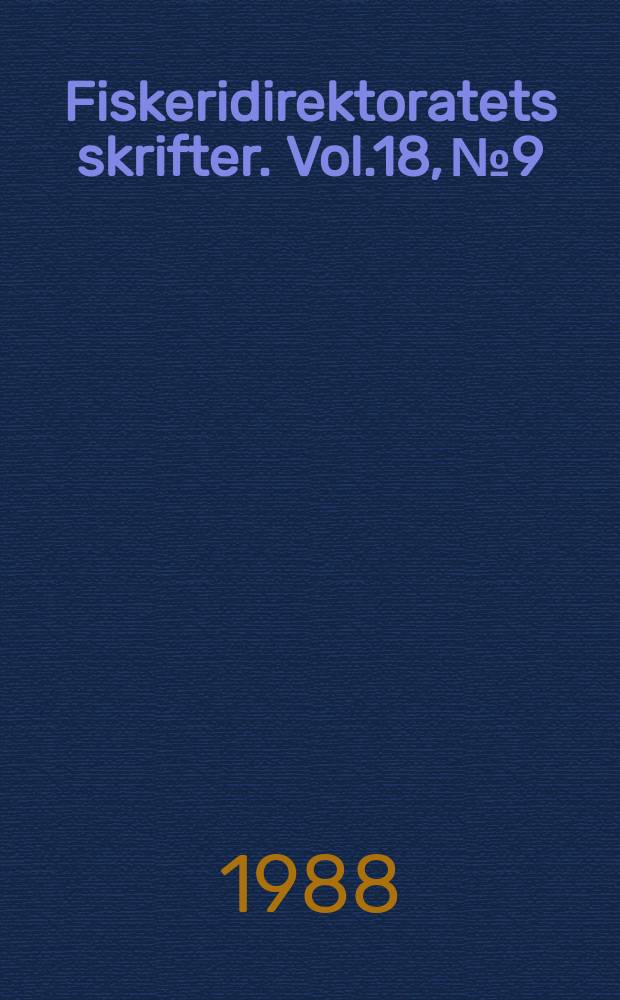 Fiskeridirektoratets skrifter. Vol.18, №9 : Simple calibration technique for the split-beam...