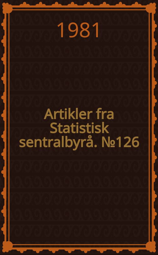 Artikler fra Statistisk sentralbyrå. №126 : The consumption function and the life cycle