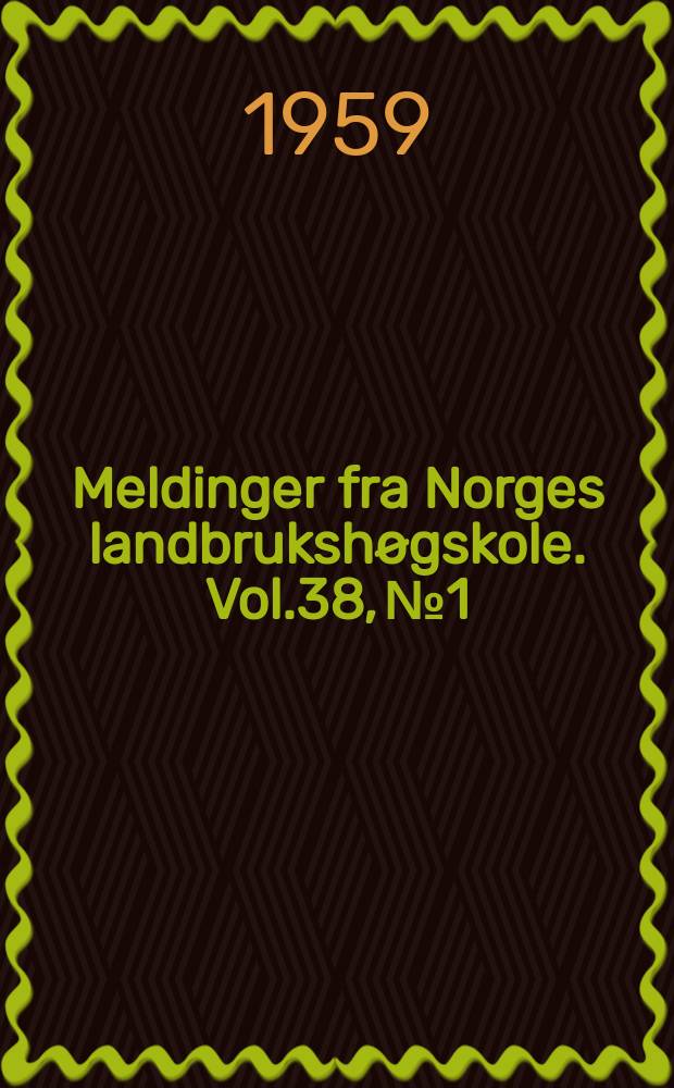 Meldinger fra Norges landbrukshøgskole. Vol.38, №1 : Fordelingen av plantevernmiddel ved tåkesprøyting av eldre epletre