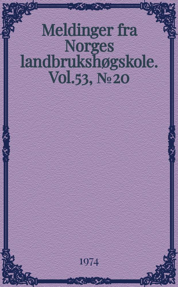 Meldinger fra Norges landbrukshøgskole. Vol.53, №20 : Effect of planting time, harvest time, and level...