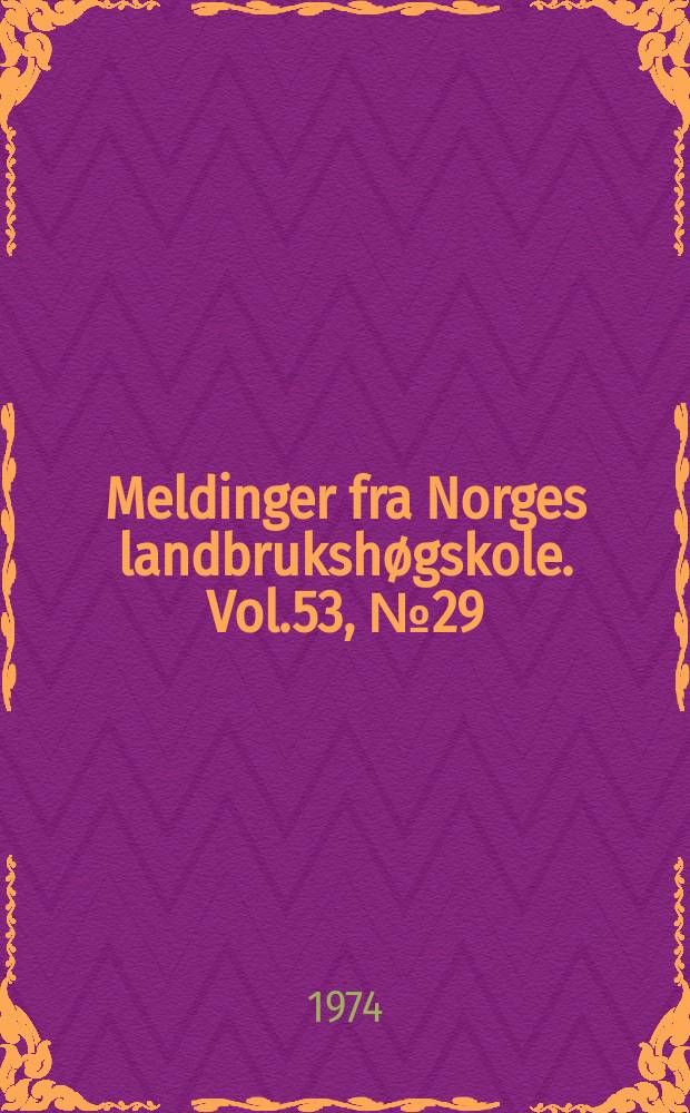 Meldinger fra Norges landbrukshøgskole. Vol.53, №29 : Setting av løk