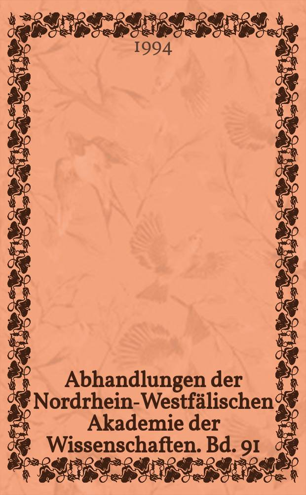 Abhandlungen der Nordrhein-Westfälischen Akademie der Wissenschaften. Bd. 91 : Vorläufiger Katalog kirchenslavischer Homilien des beweglichen Jahreszyklus