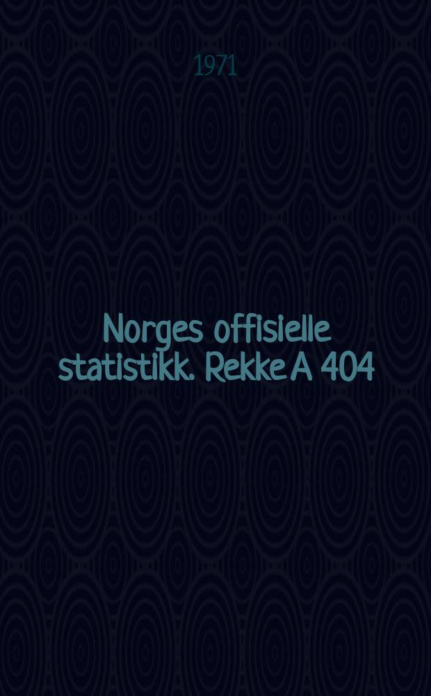 Norges offisielle statistikk. [Rekke A] 404 : Jordbruksteljinga 20. juni 1969
