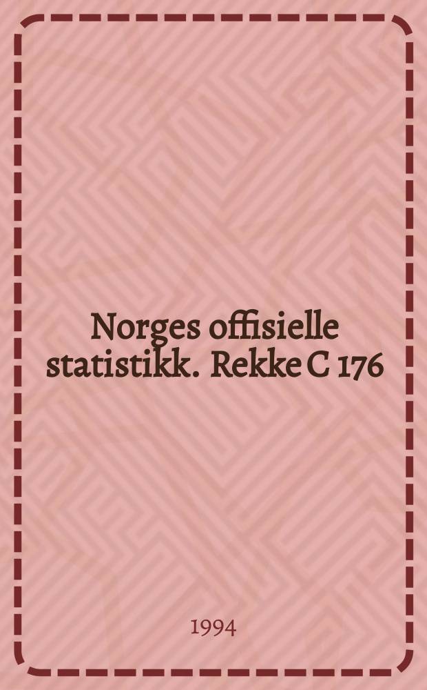 Norges offisielle statistikk. [Rekke C] 176 : Framskriving av folkemengden 1993-2050