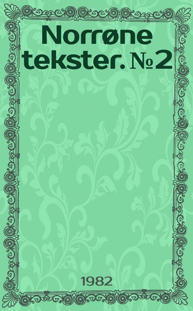Norrøne tekster. №2 : Rettelser til Hákonarsaga Hákonarsonar ...