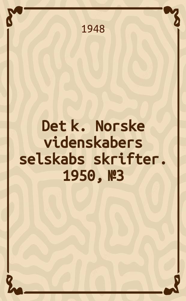Det k. Norske videnskabers selskabs skrifter. 1950, №3 : Investigations on silanes with light and heavy hydrogen