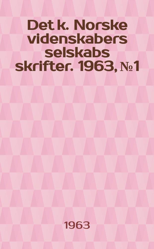 Det k. Norske videnskabers selskabs skrifter. 1963, №1 : Tragedien omkrig Tordenskiolds død