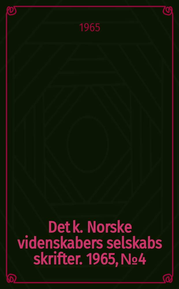 Det k. Norske videnskabers selskabs skrifter. 1965, №4 : Schopenhauer in der Kritik seiner Zeitgenossen