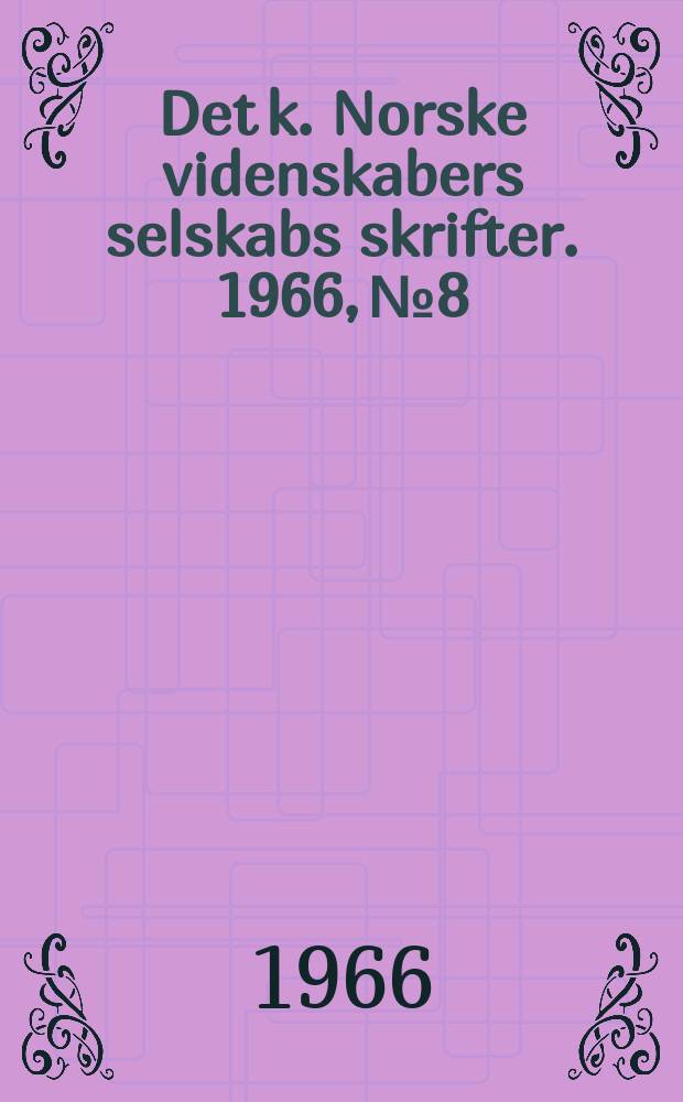 Det k. Norske videnskabers selskabs skrifter. 1966, №8 : Infinite - valued asymptotic points for functions holomorphic in the unit disk