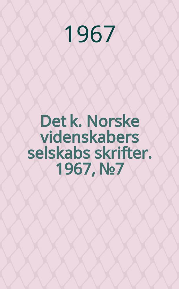 Det k. Norske videnskabers selskabs skrifter. 1967, №7 : On the congealing of a moving fluid in a narrow cold channel