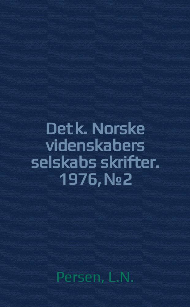 Det k. Norske videnskabers selskabs skrifter. 1976, №2 : A short note on turbulent flows