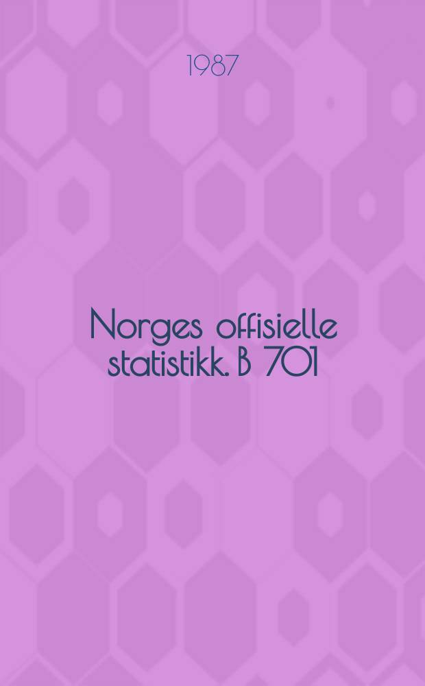 Norges offisielle statistikk. B 701 : (Endringstal for kommunar 1985 - 1987)