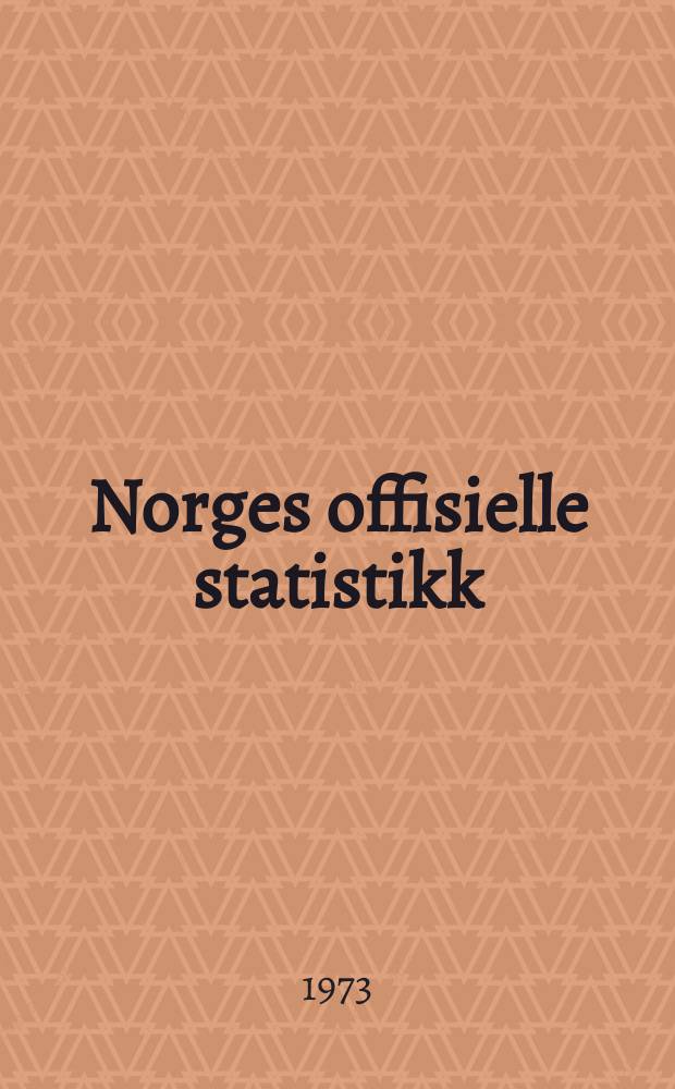 Norges offisielle statistikk