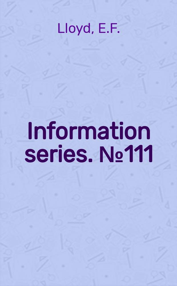 Information series. №111 : Geology of Whakarewarewa ...